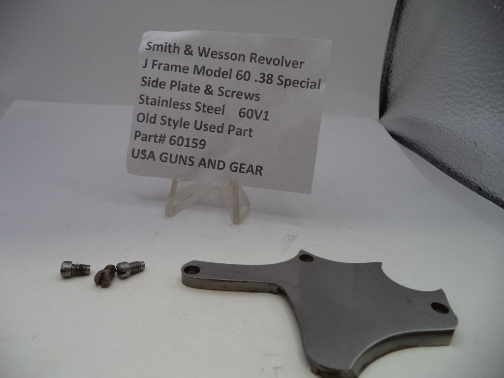 Smith & Wesson J Frame Model 60 Side Plate & Screws Stainless Steel .357 Magnum - 60159