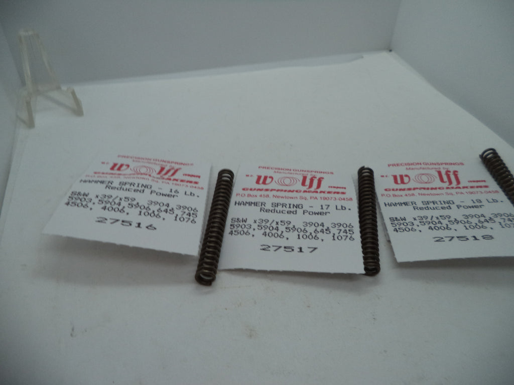 Wolff Hammer Spring Pak for S&W Pistols - 16/17/18 LB | 9mm/10mm/.40/.45 | Part 26581