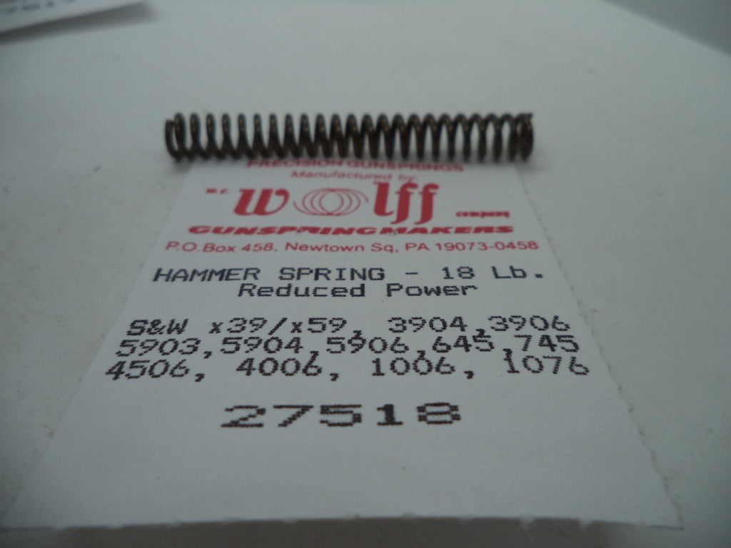 Wolff Hammer Spring Pak for S&W Pistols - 16/17/18 LB | 9mm/10mm/.40/.45 | Part 26581