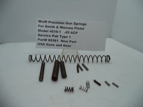 69361 Wolff Smith and Wesson Pistol Model 4516-1 Service Pak Type 1 .45 ACP