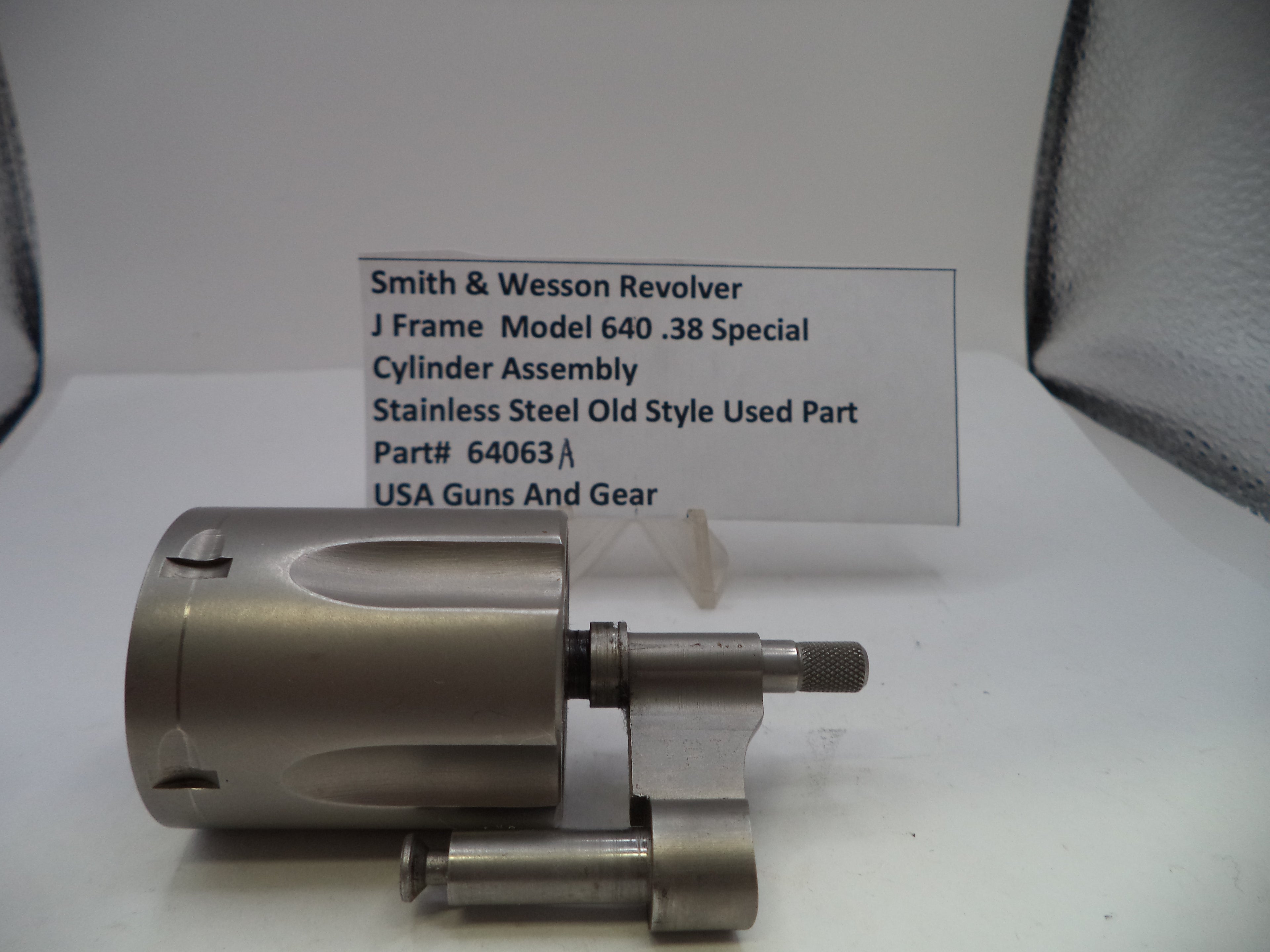 Smith & Wesson J Frame Model 640 Cylinder Assy .38 Special 64063A