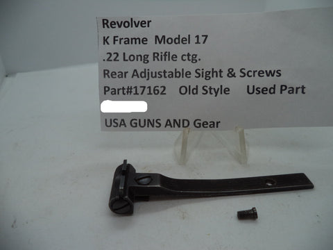 17162 Smith & Wesson Revolver K Frame Model 17 Rear Adjustable Sight & Screw