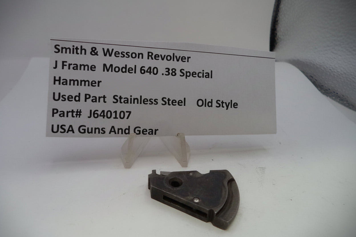 Smith & Wesson J Frame Model 640 .38 Special Hammer - Stainless Steel Old Style J640107