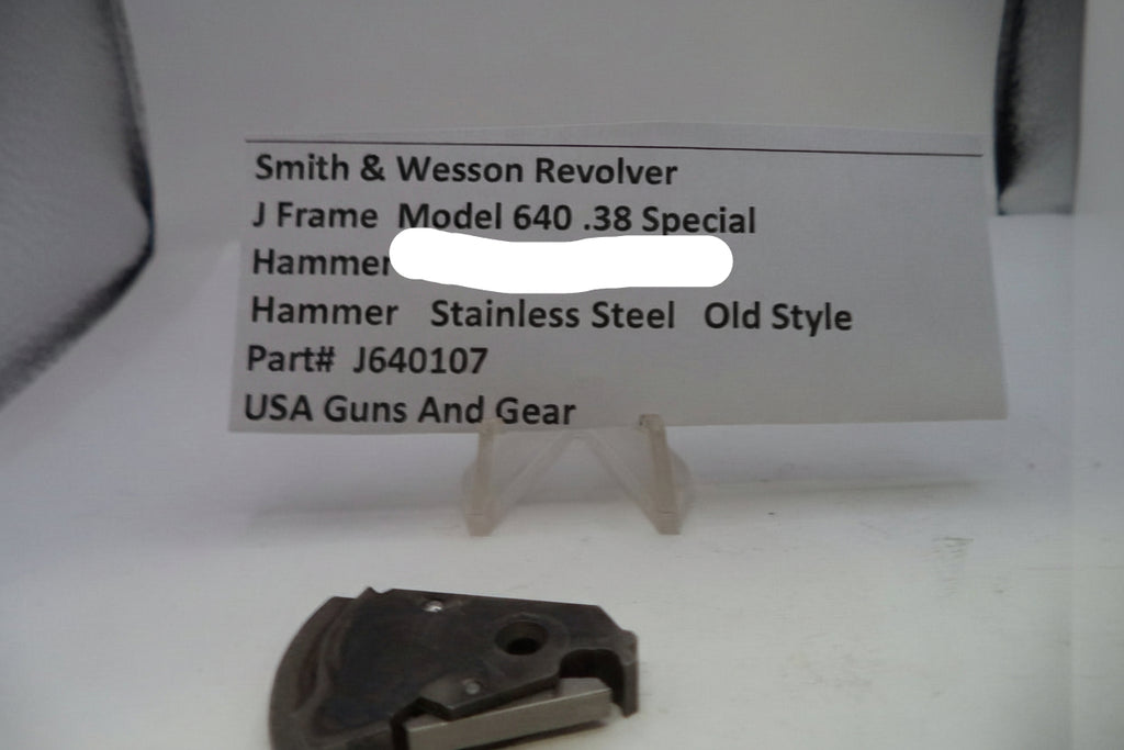 Smith & Wesson J Frame Model 640 .38 Special Hammer - Stainless Steel Old Style J640107