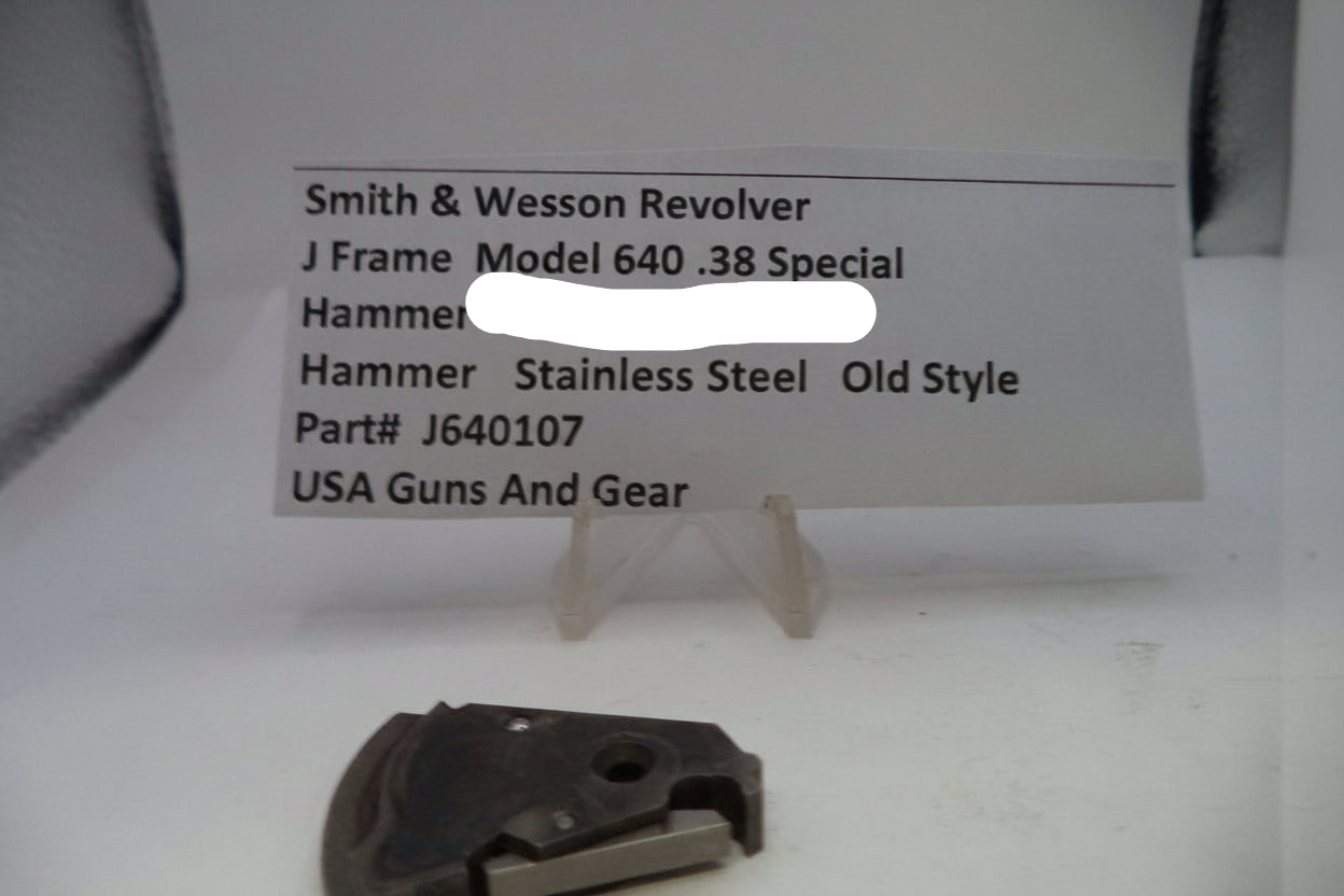 Smith & Wesson J Frame Model 640 .38 Special Hammer - Stainless Steel Old Style J640107