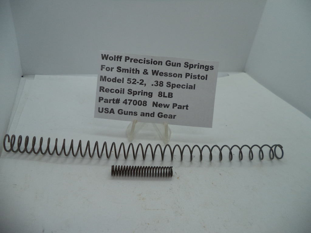 Wolff Factory Standard Recoil Spring for S&W Model 52-2 .38 Special 8LB - 47008
