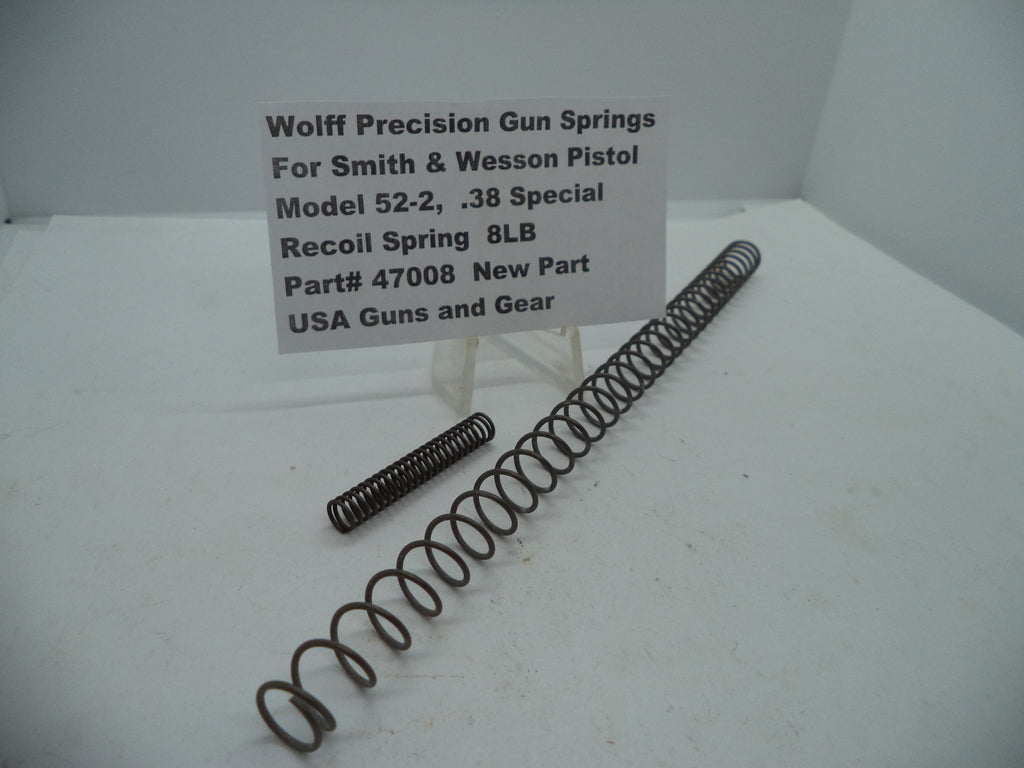 Wolff Factory Standard Recoil Spring for S&W Model 52-2 .38 Special 8LB - 47008