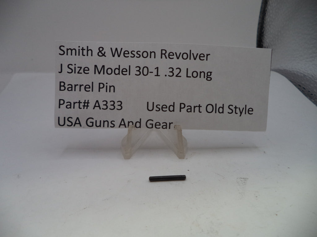 Smith & Wesson J Frame Barrel Pin - Blue Steel - Model 30-1 .32 Long A333