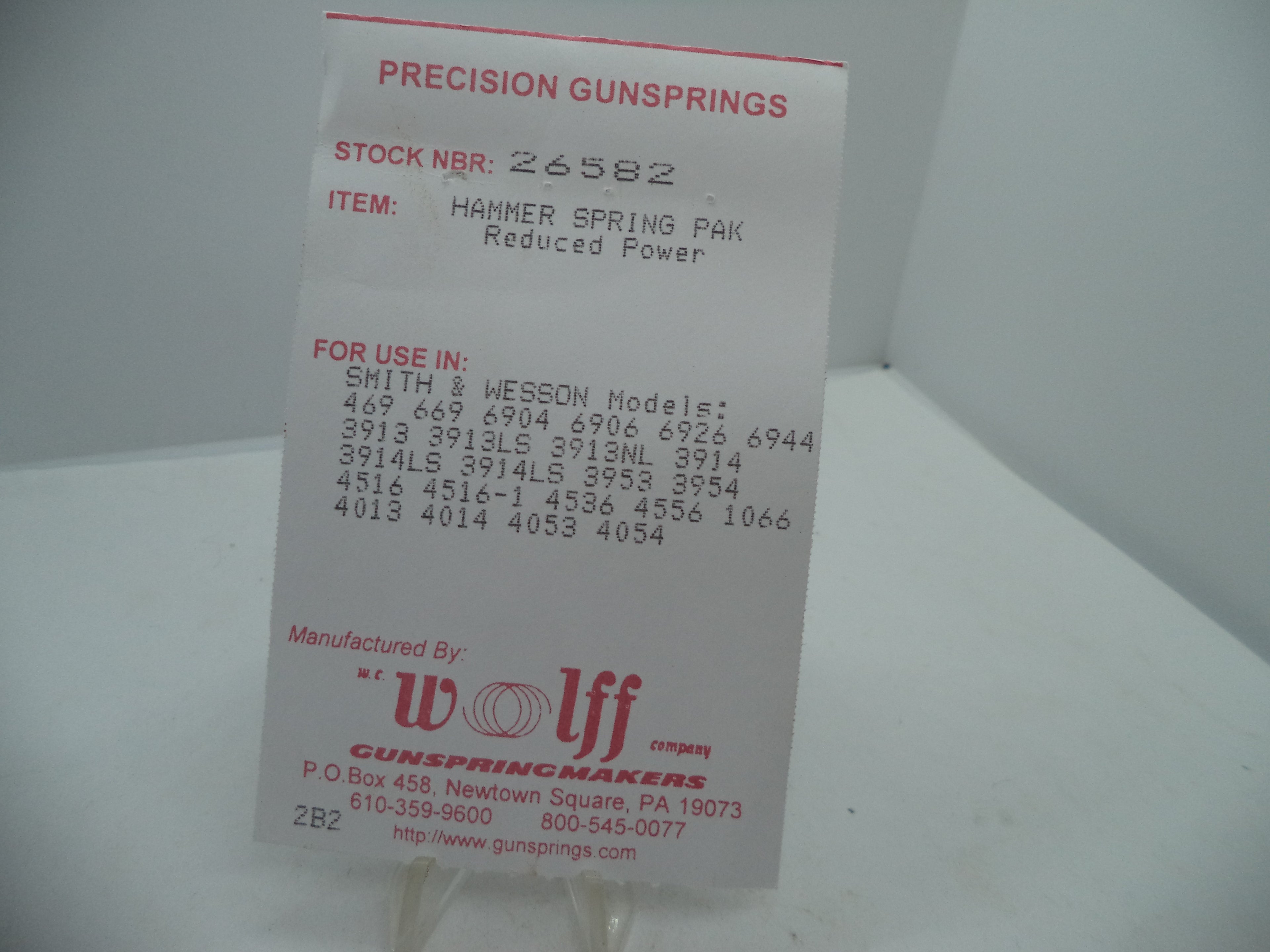 26582 Wolff Hammer Spring Pak - S&W 4053 4013 3913 | 17/18/19 LB