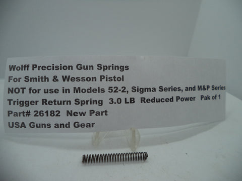 26182 Wolff S&W Pistol Centerfire in 9mm,10mm,.45ACP, .40S&W Trigger Return Spring