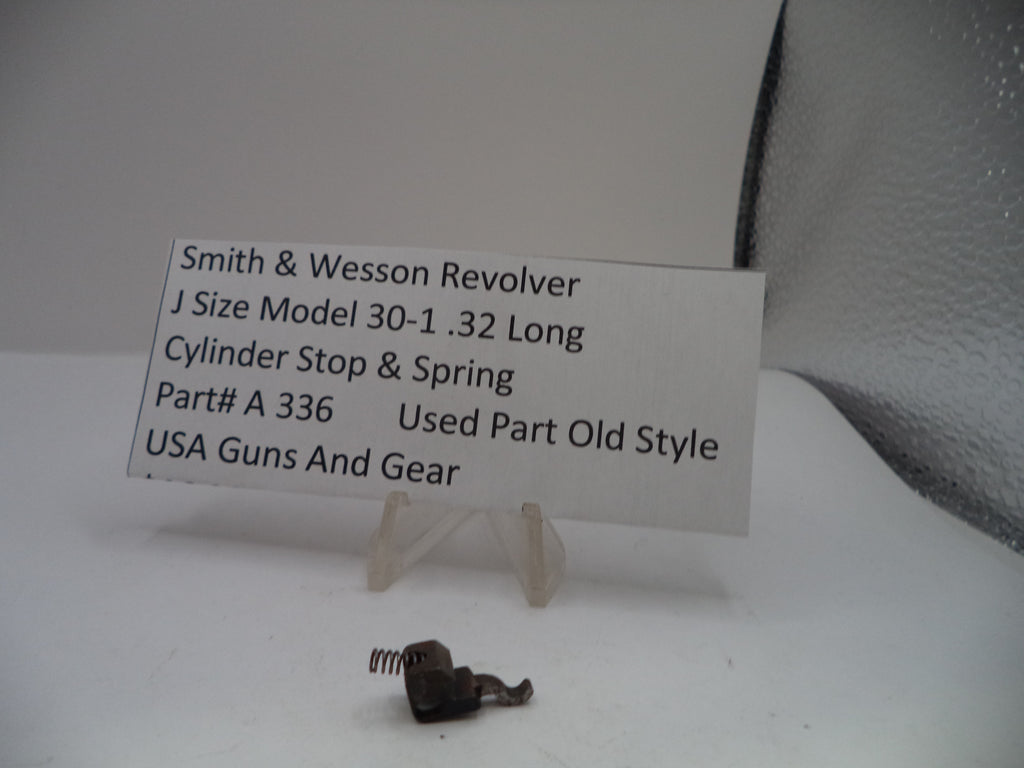 Smith & Wesson J Frame Model 30-1 .32 Long Cylinder Stop & Spring - Used OEM A336