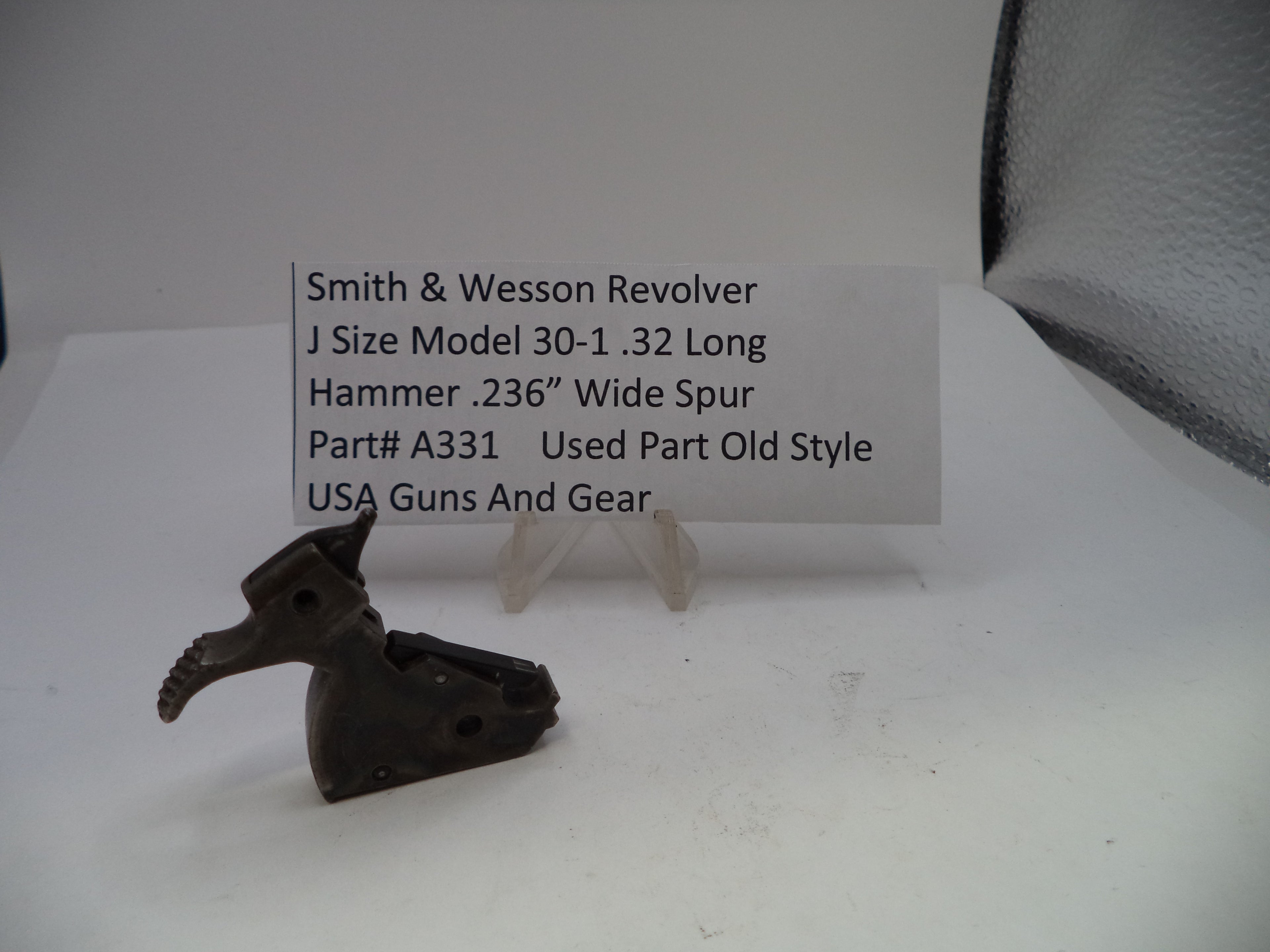 Smith & Wesson J Frame Hammer .236" Wide Spur - Model 30-1 .32 Long A331