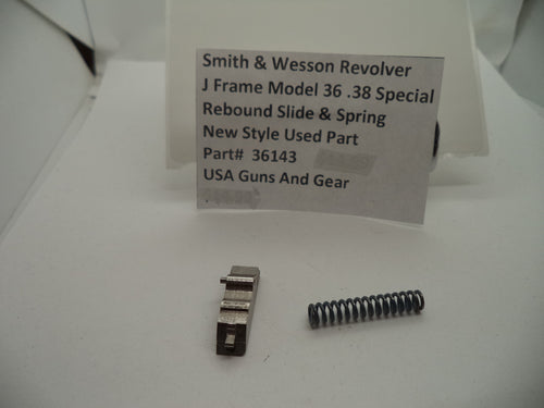 36143 S & W J Frame Model 36 .38 Special Rebound Slide & Spring Used