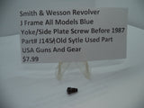 J145A Smith & Wesson J Frame All Models Blue Yoke/Side Plate Screw Before 1987