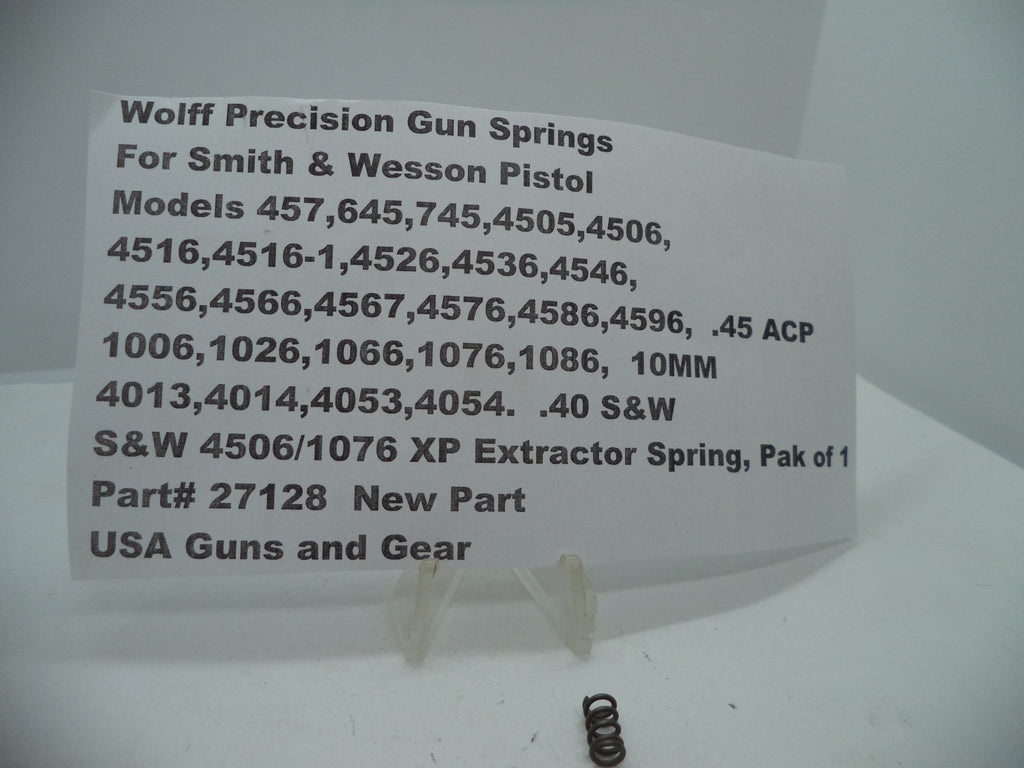 27128 Wolff XP Extractor Spring - S&W 4505 4506 645 .45 ACP | 10 LB