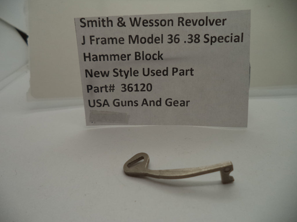 36120 Smith & Wesson J Frame Model 36 Hammer Block .38 Special Used Part