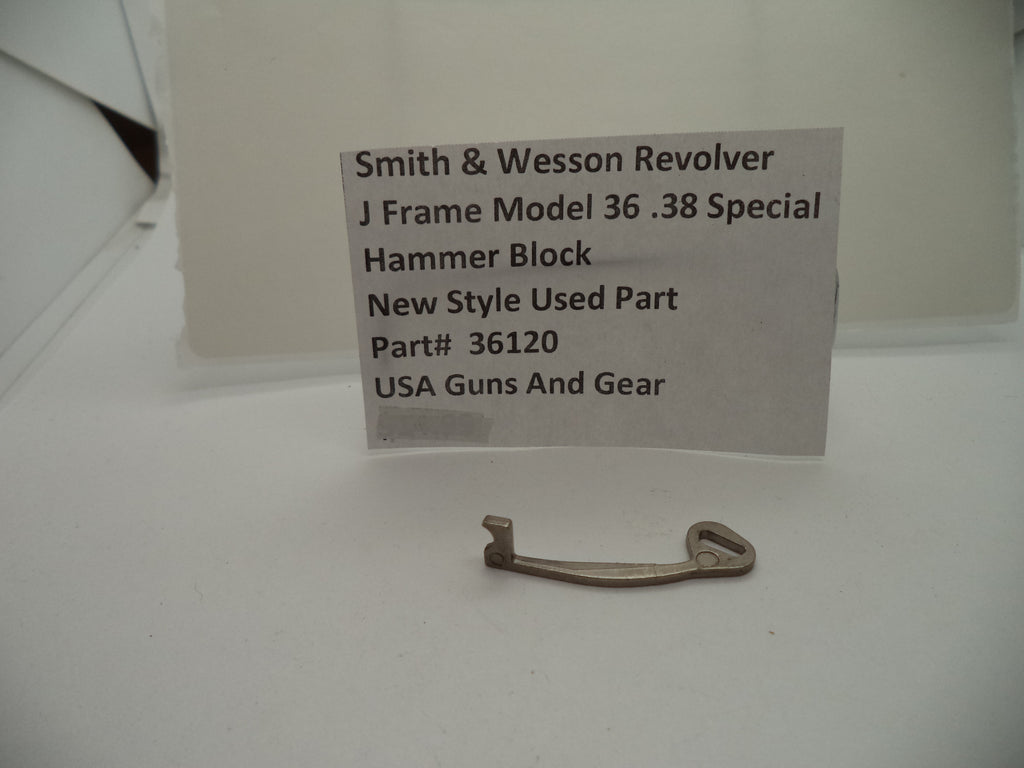 36120 Smith & Wesson J Frame Model 36 Hammer Block .38 Special Used Part
