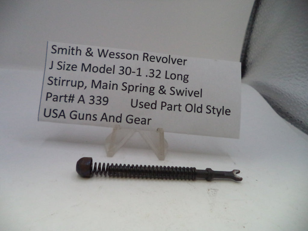 Smith & Wesson J Frame Mainspring Stirrup & Swivel Assembly .32 Long Model 30-1 Used OEM A339