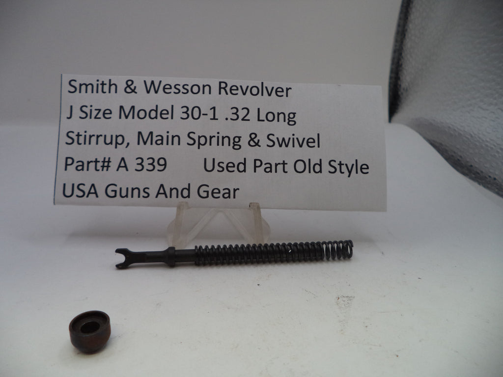 Smith & Wesson J Frame Mainspring Stirrup & Swivel Assembly .32 Long Model 30-1 Used OEM A339