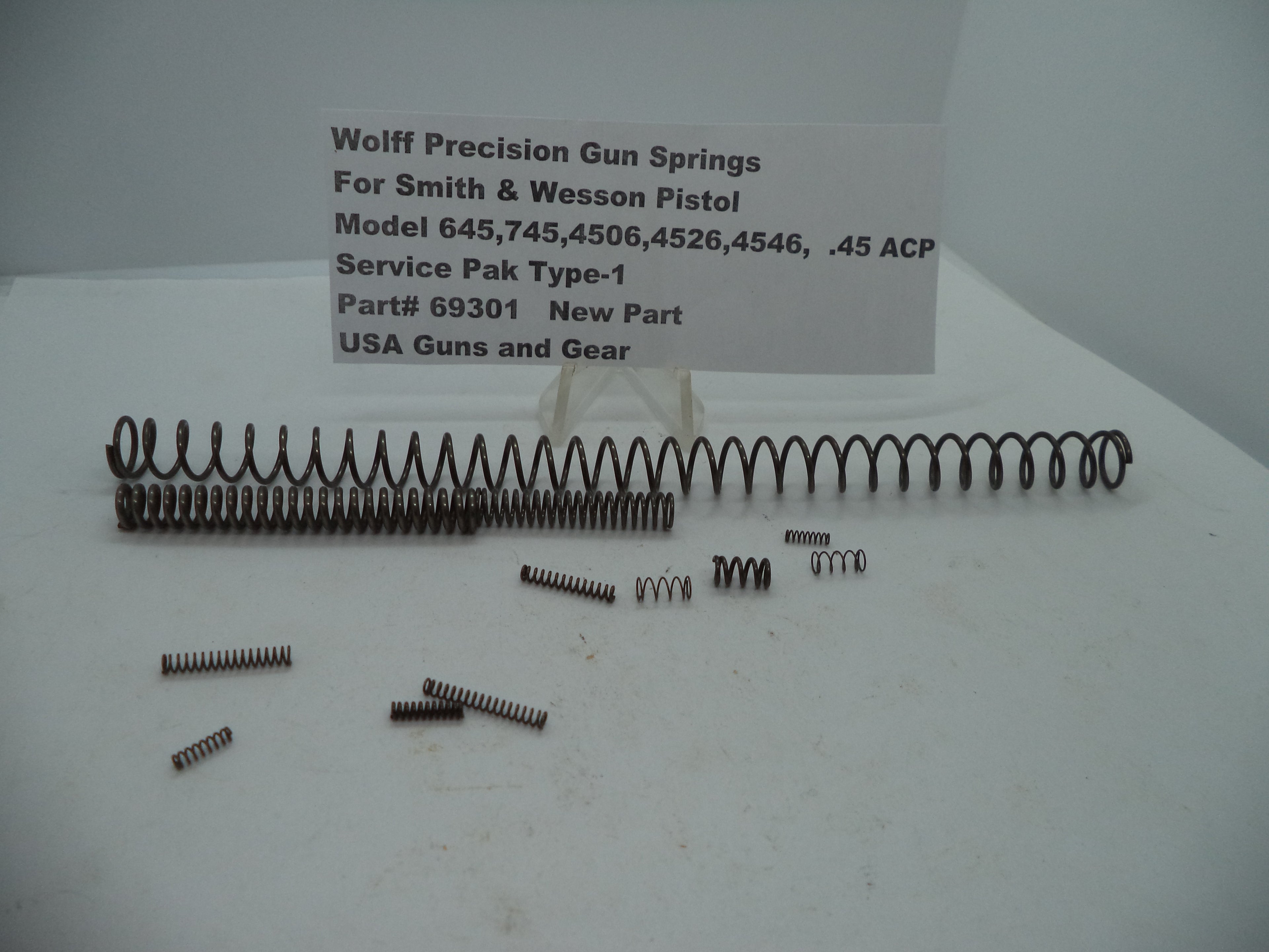 69301 Wolff S&W Pistol Model 645,745,4506,4526,4546, .45 ACP Service Pak Type-1