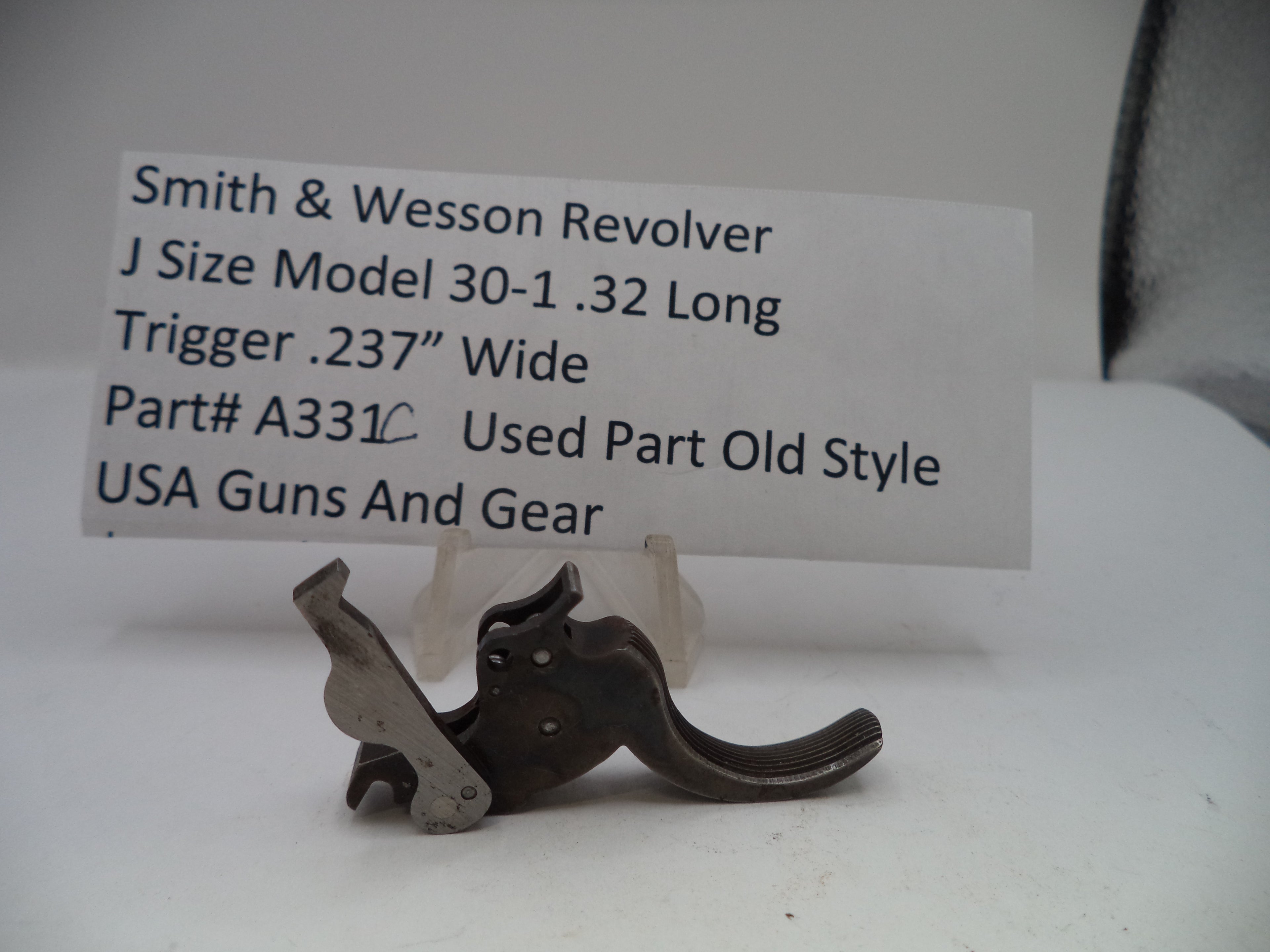 Smith & Wesson J Frame Trigger .237" Wide Spur .32 Long Model 30-1 Used OEM A331C