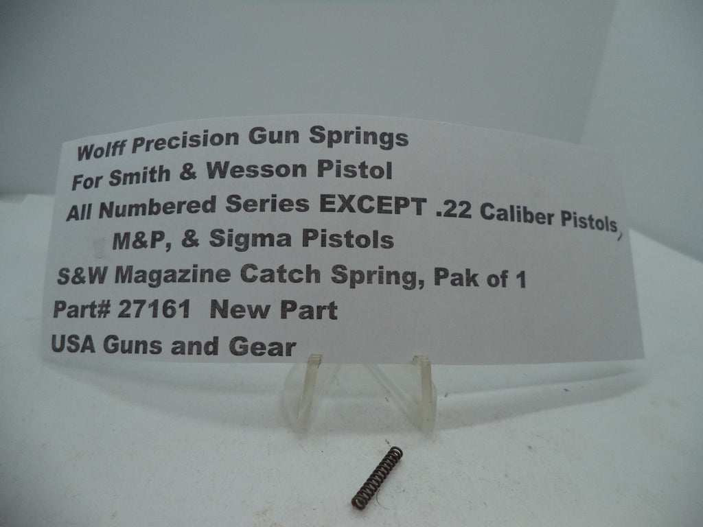Wolff Magazine Catch Spring for S&W 3rd Gen Auto Pistols - All Series | Part 27161