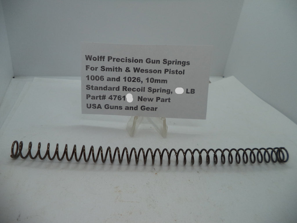 Wolff Reduced Power Recoil Spring for S&W Pistols - 17 LB | 1006/1026 10mm | Part 47617