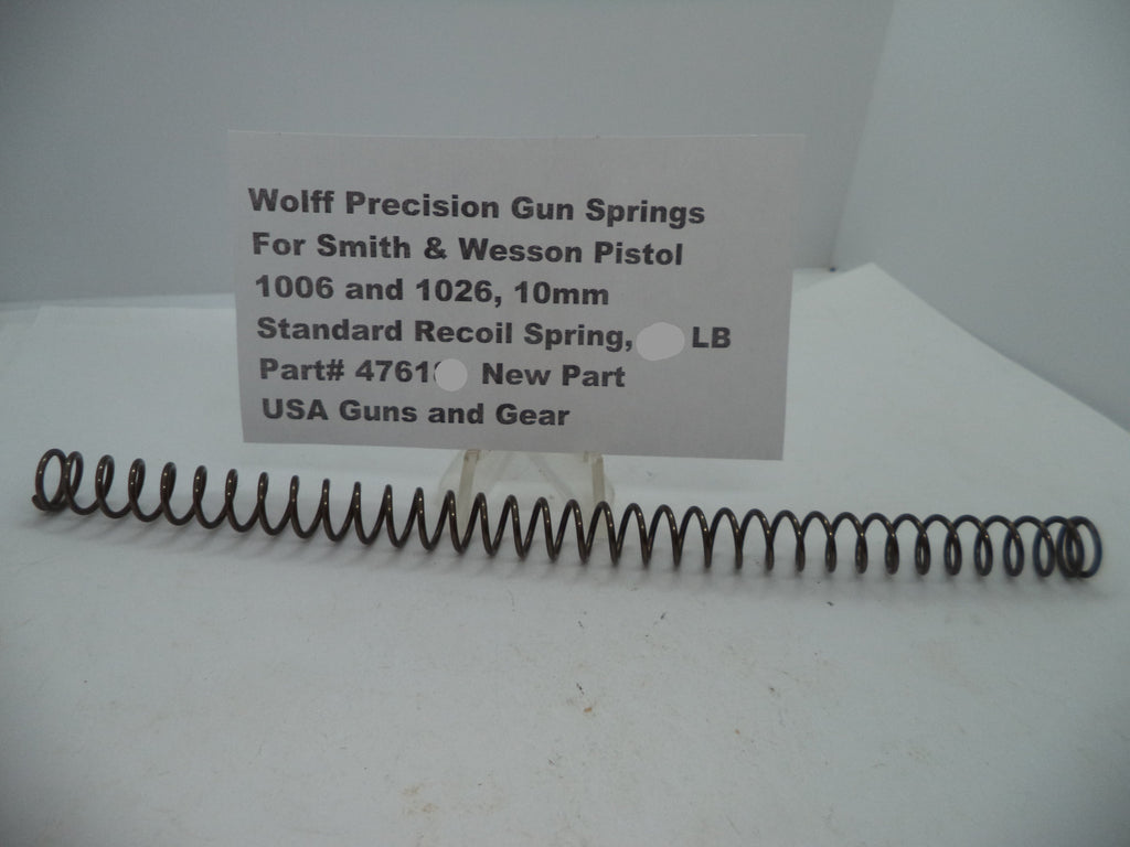 Wolff Reduced Power Recoil Spring for S&W Pistols - 17 LB | 1006/1026 10mm | Part 47617