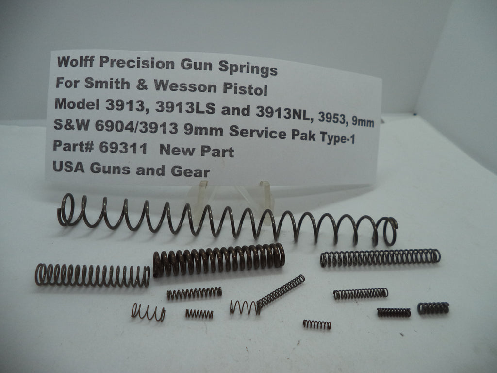 69311 Wolff Service Pak Type-I - S&W 3913 3953 6904 6906 6926 469 669 9mm