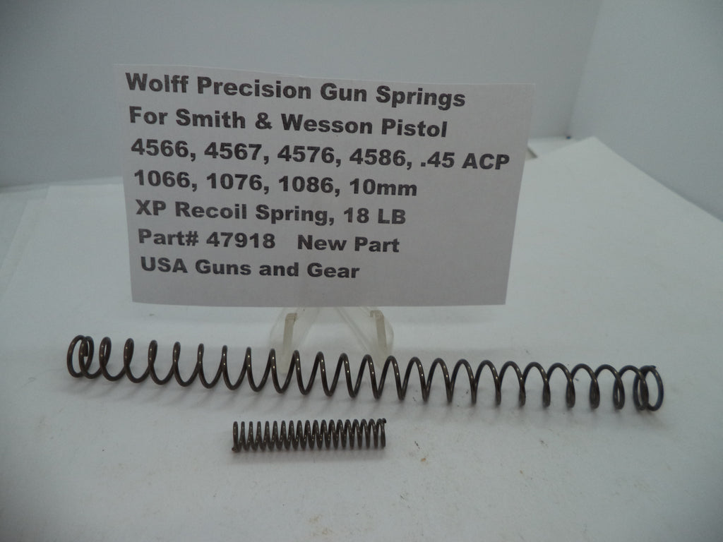 Wolff Extra Power Recoil Spring for S&W 4566/4576/4586/1066/1076/1086 - 18 LB | Part 47918