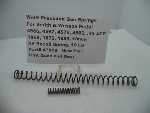 47918 Wolff S&W 4566,4567,4576,4586, .45 ACP, 1066,1076,1086,10mm Recoil Spring