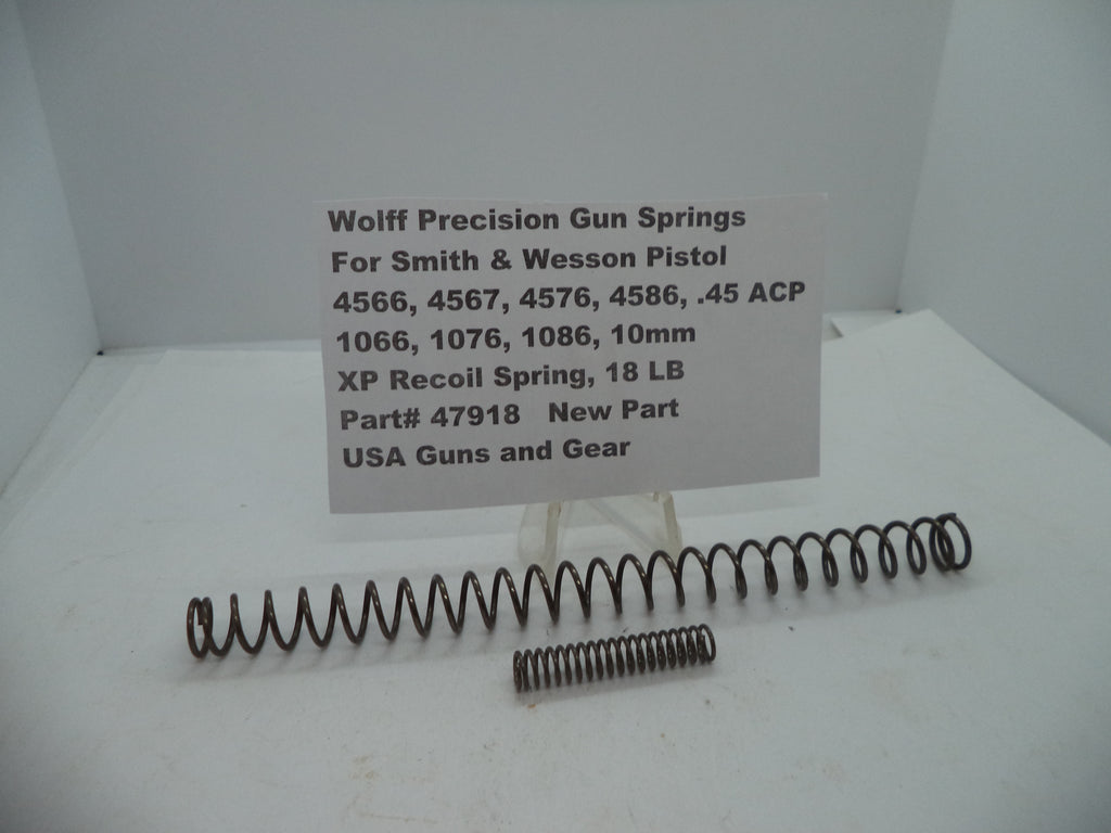 Wolff Extra Power Recoil Spring for S&W 4566/4576/4586/1066/1076/1086 - 18 LB | Part 47918