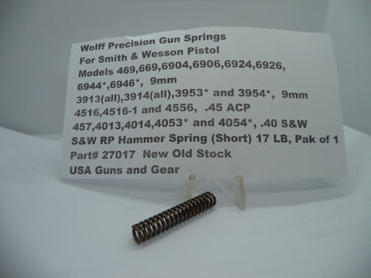 27017 Wolff Hammer Spring 17LB - S&W 4516 4053 4013 3913 Compact