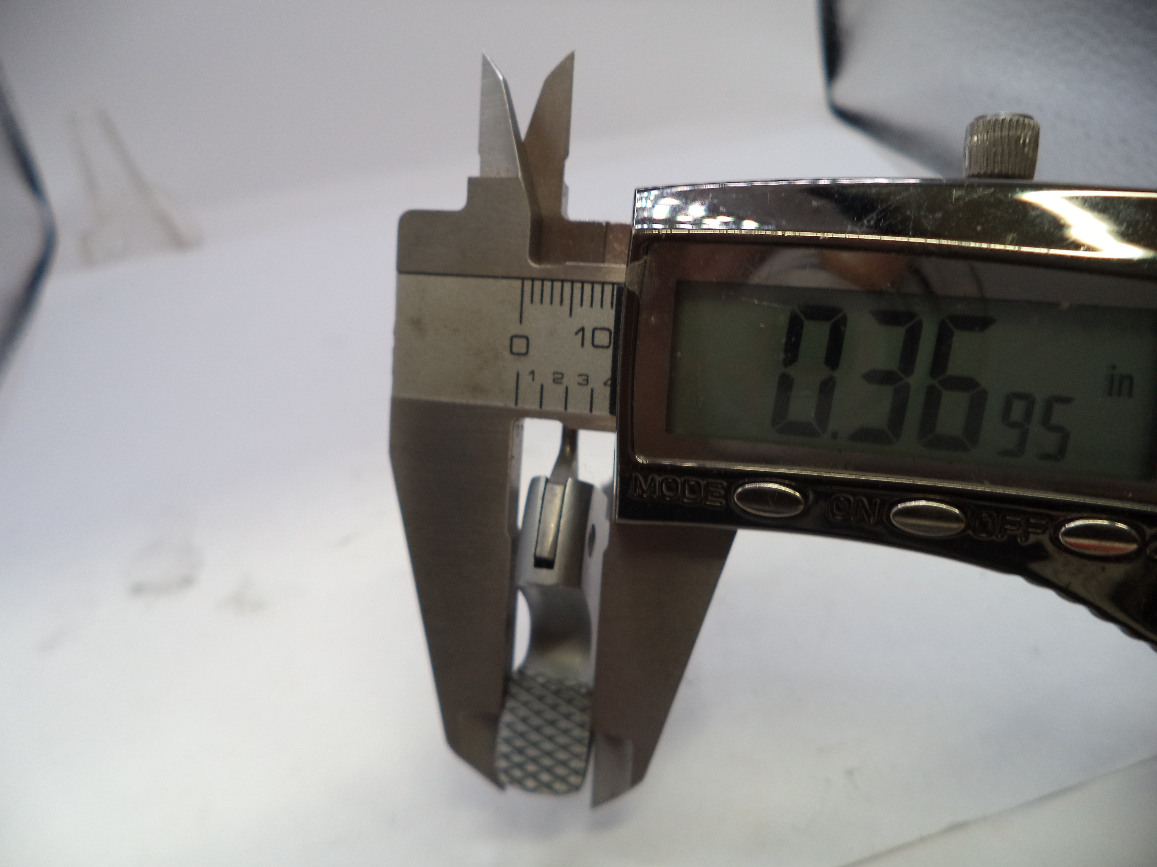 Digital caliper measurements