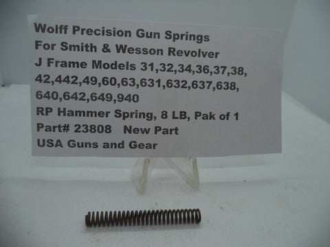 23808 Wolff SW J Frame Model 31-38, 42 49 442 60+ RP Hammer Spring 8 LB