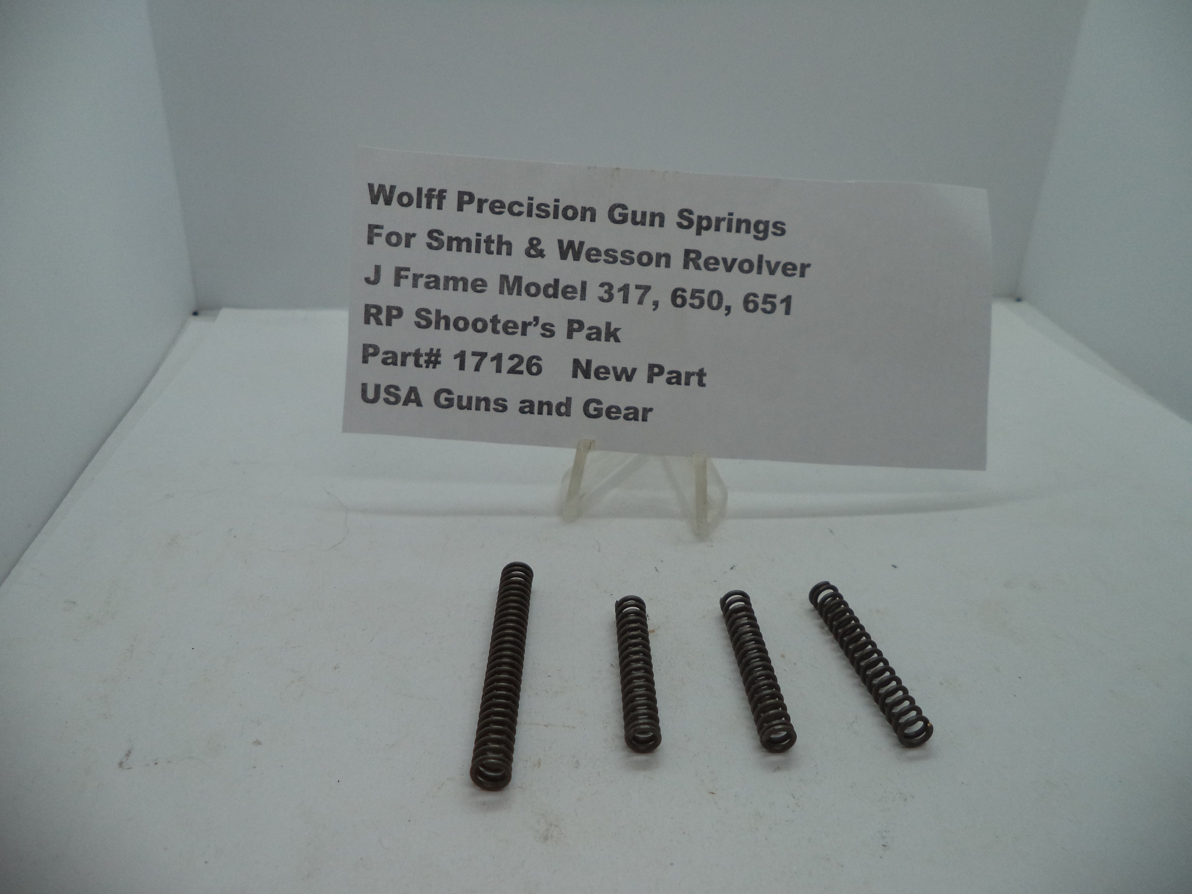 Wolff Smith & Wesson J Frame Rimfire Reduced Power Shooter's Pak Models 317 650 651 17126