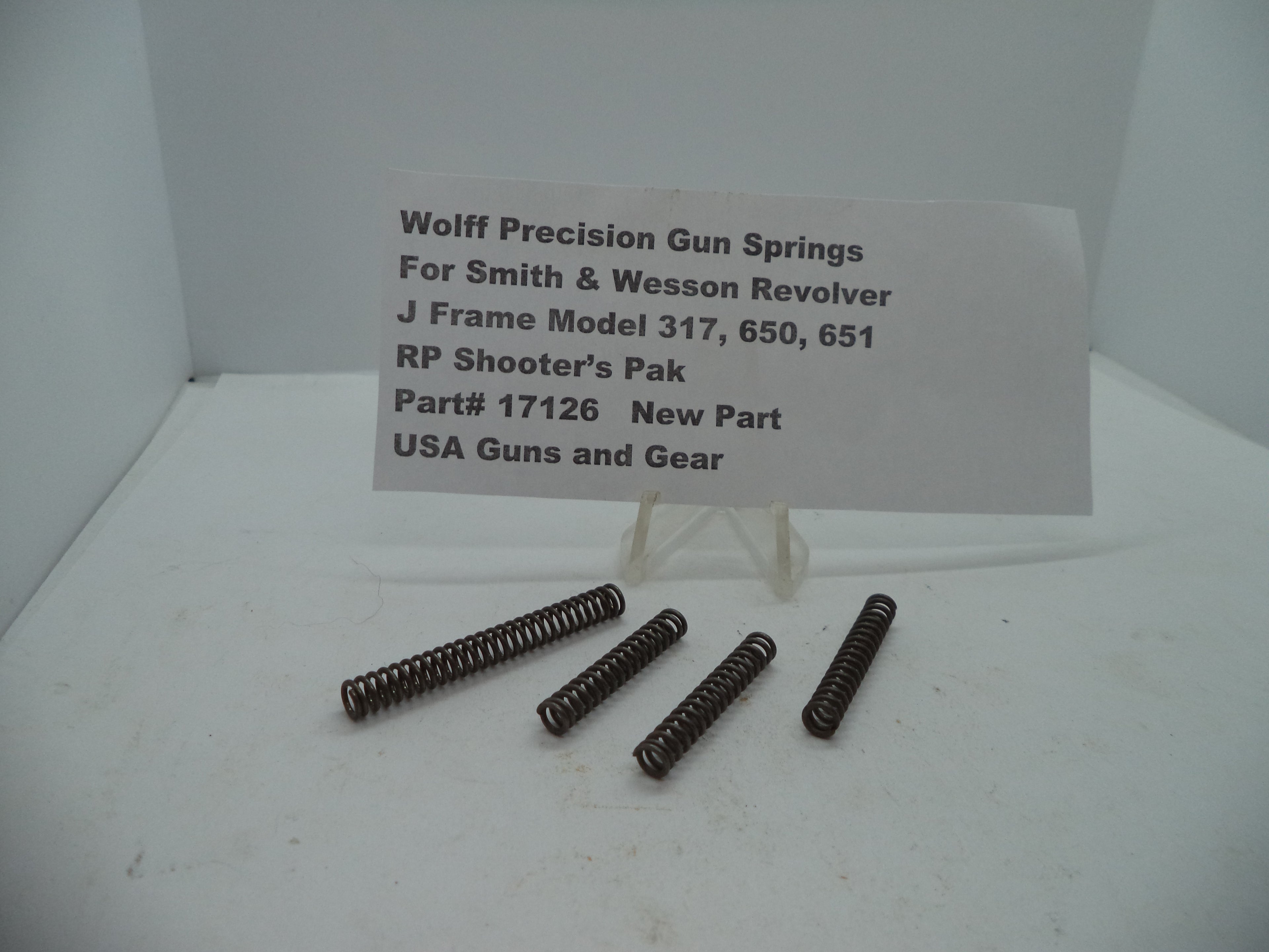Wolff Smith & Wesson J Frame Rimfire Reduced Power Shooter's Pak Models 317 650 651 17126