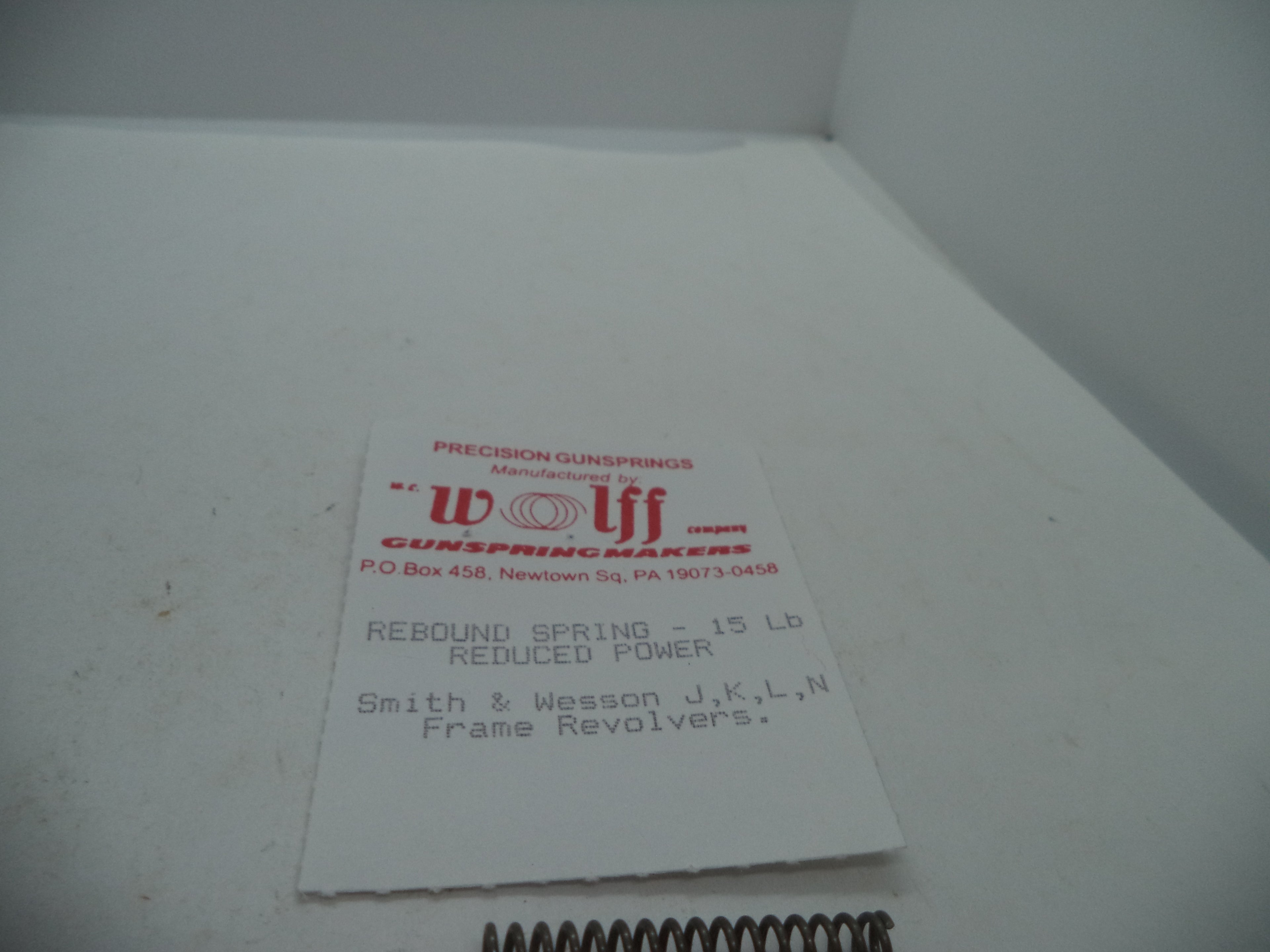 Wolff Smith & Wesson J Frame Rimfire Reduced Power Shooter's Pak Models 317 650 651 17126