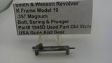 Smith & Wesson K Frame Model 19 Used Bolt Spring & Plunger .357 Magnum 1945D