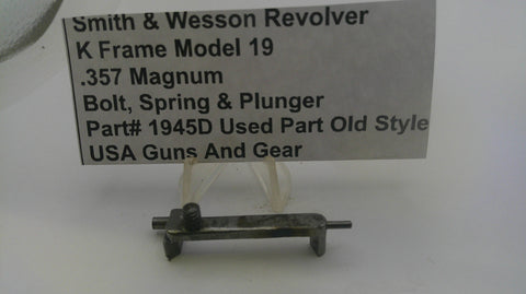 Smith & Wesson K Frame Model 19 Used Bolt Spring & Plunger .357 Magnum 1945D