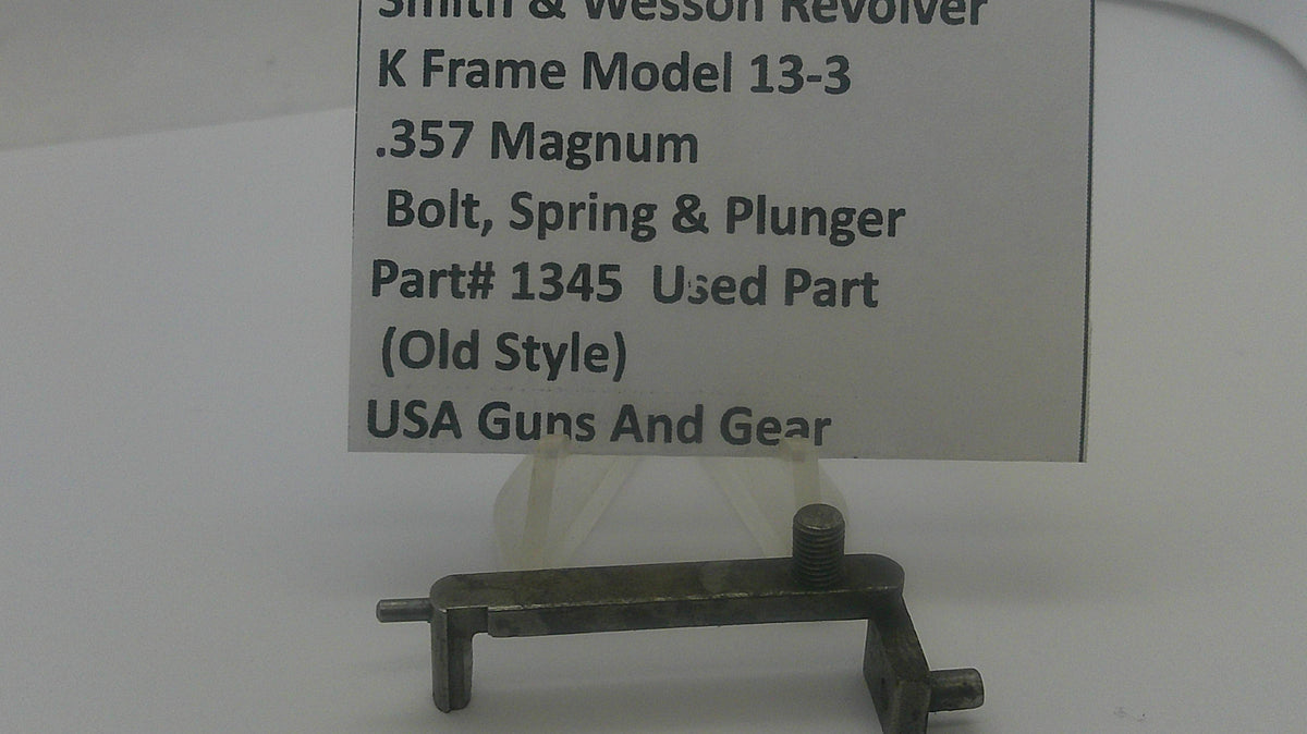 Smith & Wesson Smith & Wesson K Frame Model 13-3 Bolt, Spring, & Plunger 1345 Part 1345