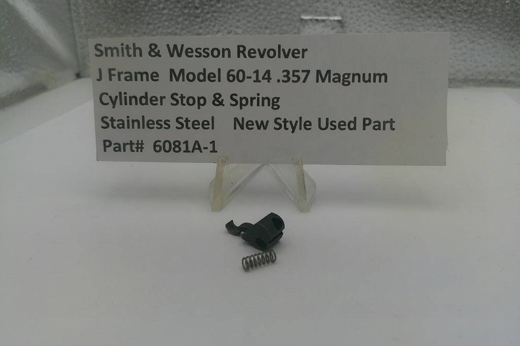 Smith & Wesson J Frame Model 60-14 Cylinder Stop & Spring MIM Stainless Steel Used - 6081A-1