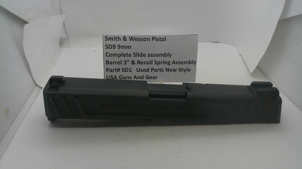 Smith & Wesson Smith & Wesson SD9 Complete Slide Assembly SD1 Part SD1