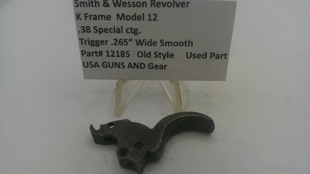 Smith & Wesson K Frame Model 12 Trigger .300" Wide Smooth .38 Special - Part# 12185