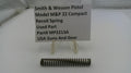 Smith & Wesson pistol recoil spring with a label on a white background