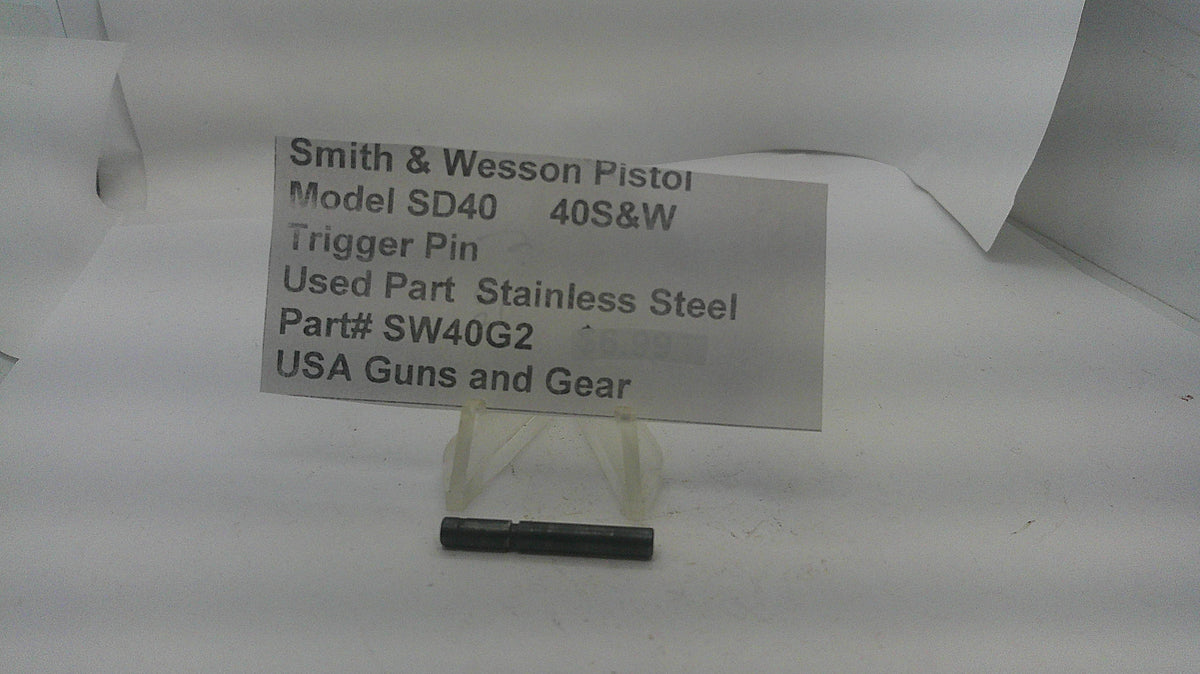 Smith & Wesson Smith & Wesson Model SD40 Trigger Pin Stainless Steel SW40G2 Part SW40G2