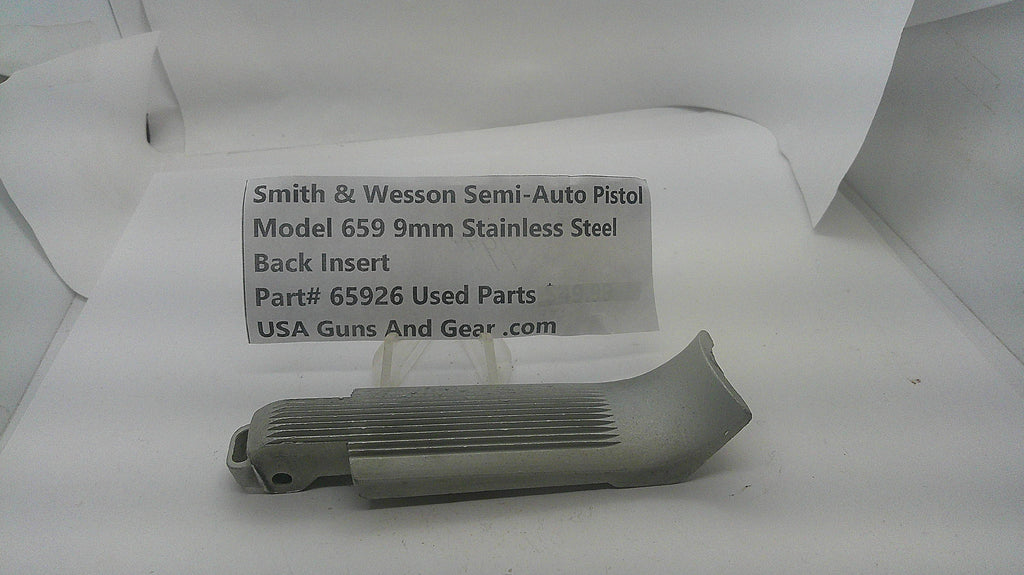 Smith & Wesson Smith & Wesson Model 659 9mm Stainless Steel Back Insert 65926 Part 65926