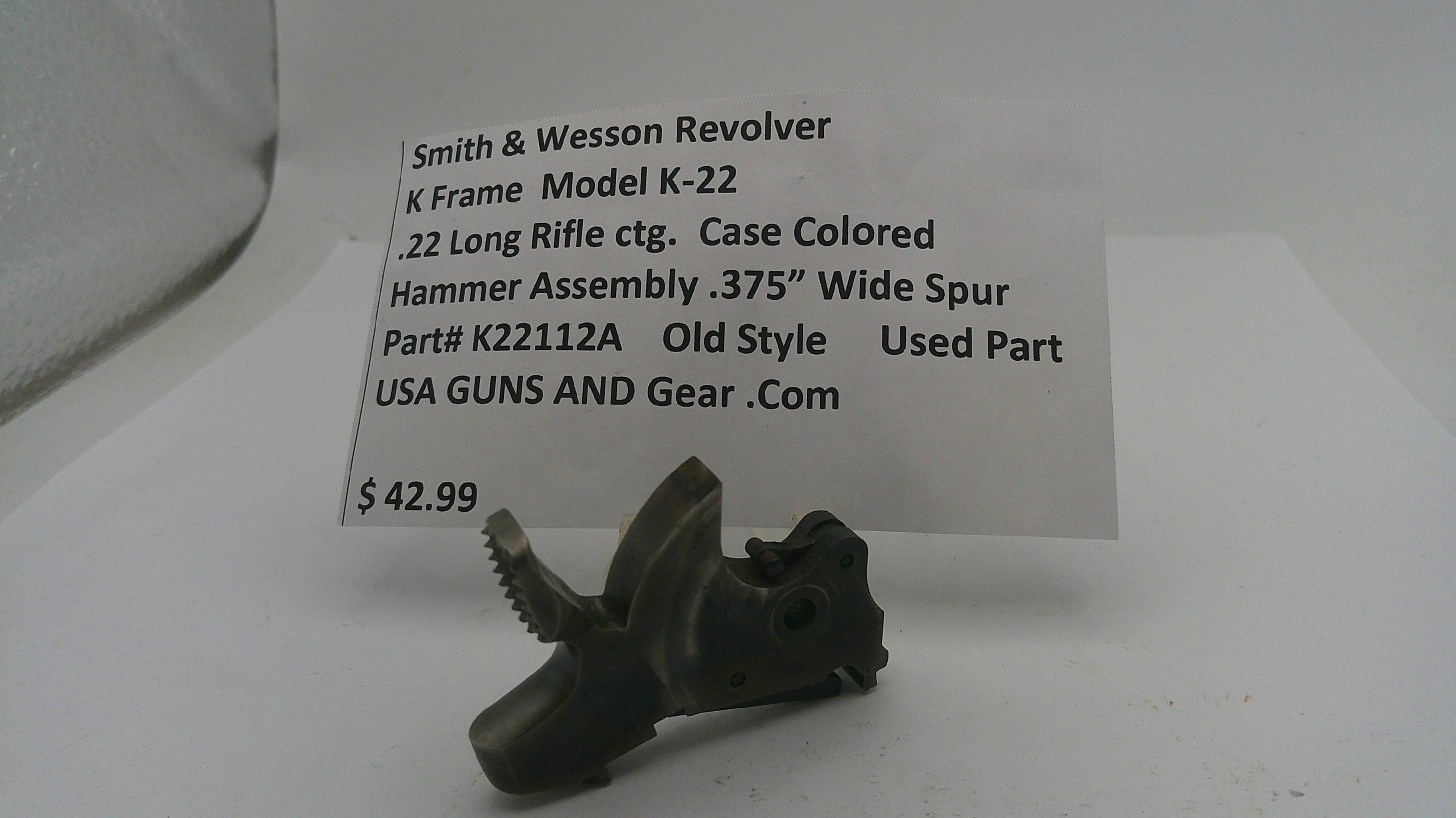 Smith & Wesson K Frame .375" Wide Hammer - K22 Model (.22 LR) - Part# K22112A