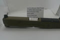 Smith & Wesson M&P 2.0 9mm slide assembly in flat dark earth (FDE) and black, shown on a white background with a product information card behind it.
