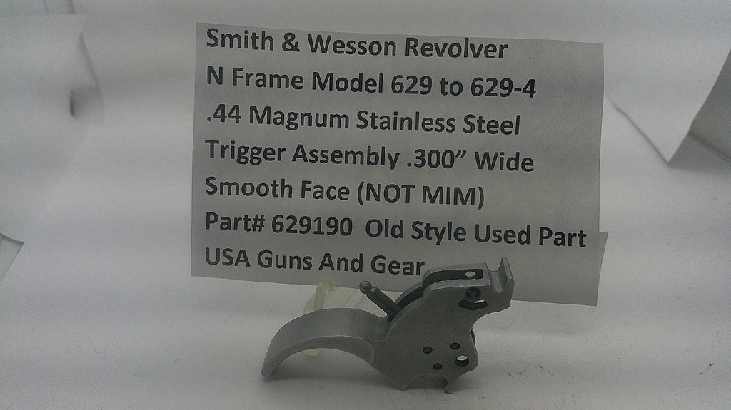 Smith & Wesson Smith & Wesson N Frame Model 629 to 629-4 Stainless Steel Trigger Assembly .300" Wide Spur Smooth Face 629190 Part 629190